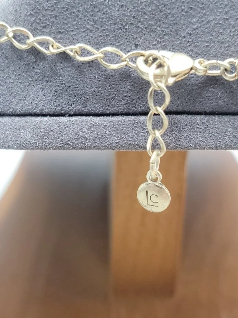Vintage Liz Claiborne Rose Head Necklace 18